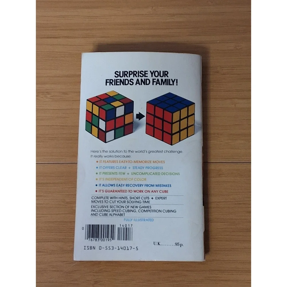 Vintage 1980s Rubik's Cube Set, 2 PG.CO Cubes & A Simple Solution Book. Lot Of 3